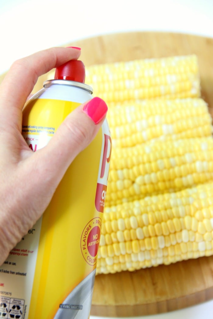 Air Fryer Corn on the Cob - Sweet and crisp corn on the cob made in the air fryer in less than 10 minutes!