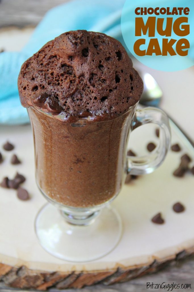 Easy Chocolate Mug Cake - Ready in 90 seconds! This mug cake is moist and delicious with melty chocolate fudge throughout!