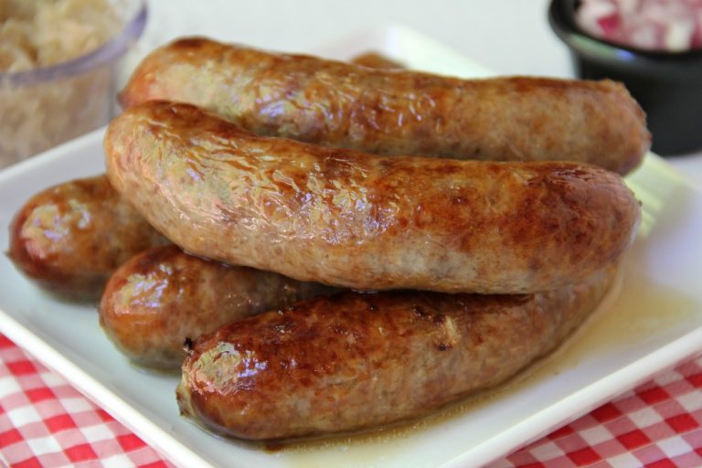 Air Fryer Beer Brats - Bitz & Giggles