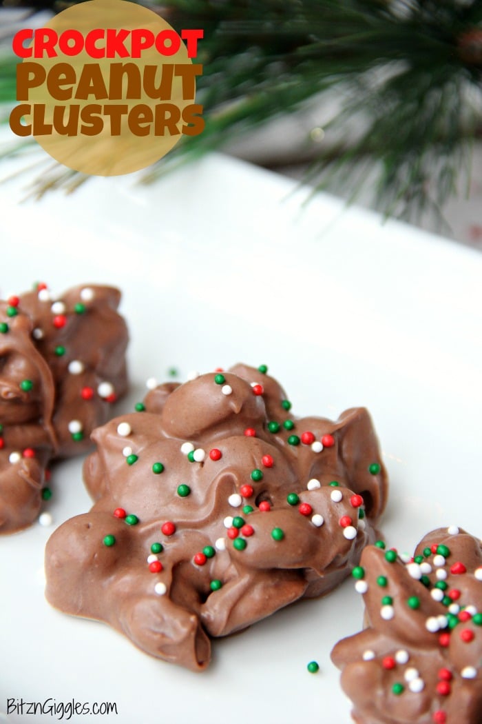 Crockpot Christmas Peanut Clusters