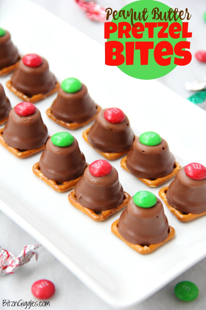 Peanut Butter Pretzel Bites - The whole family will love this simple and quick, three-ingredient sweet and salty treat. Great for gift giving as well!
