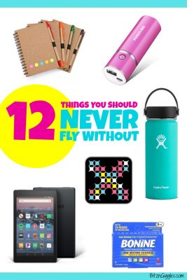 12 Things You Should Never Fly Without - Whenever I travel, I make sure to never leave these things at home. You shouldn't either!