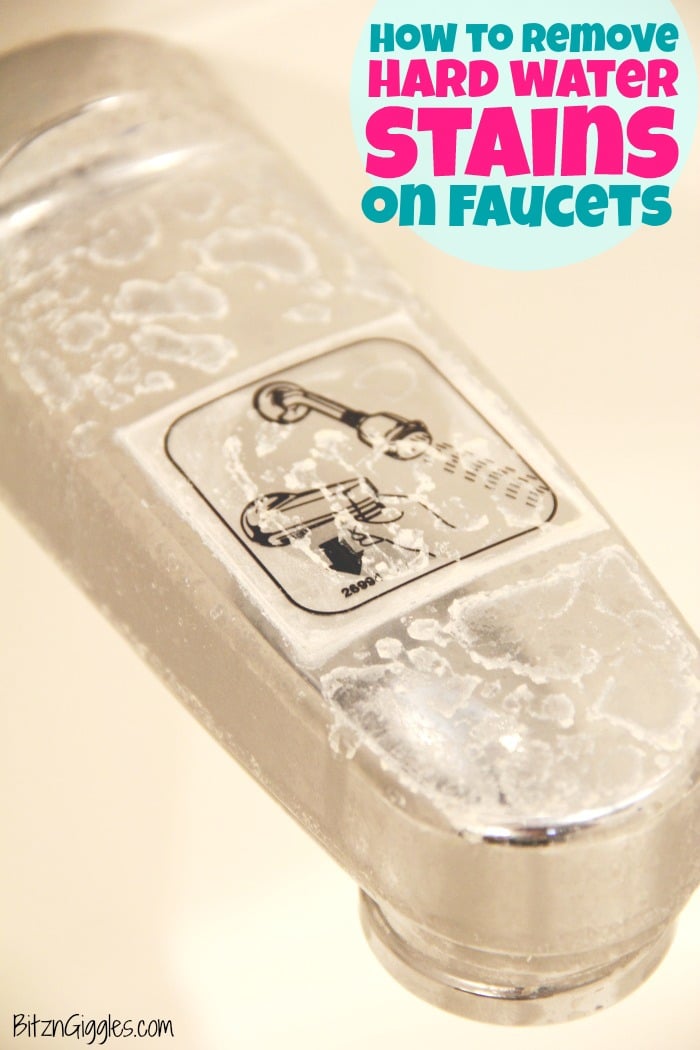 how to clean faucet water