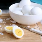 Air Fryer Hard Boiled Eggs - This is literally the EASIEST way to make hard boiled eggs! No boiling, no fuss. Just perfect, easy-to-peel hard boiled eggs!