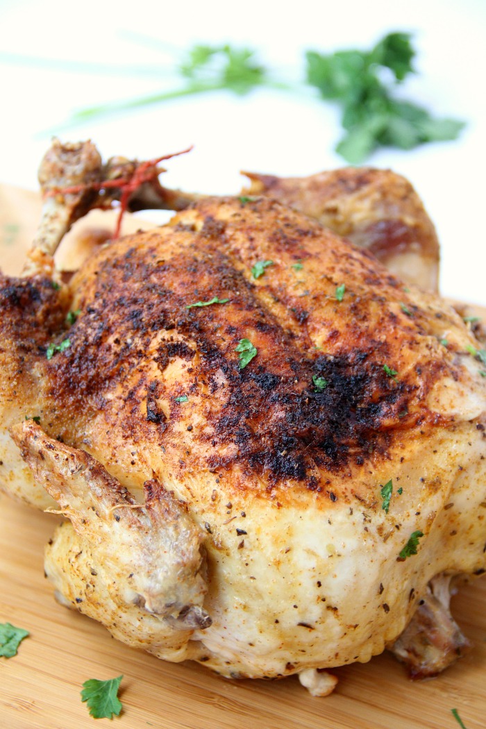 Ninja Foodi Roast Chicken - Deliciously moist chicken that's flavorful and crispy on the outside! So easy to make in your Ninja Foodi in no time at all!