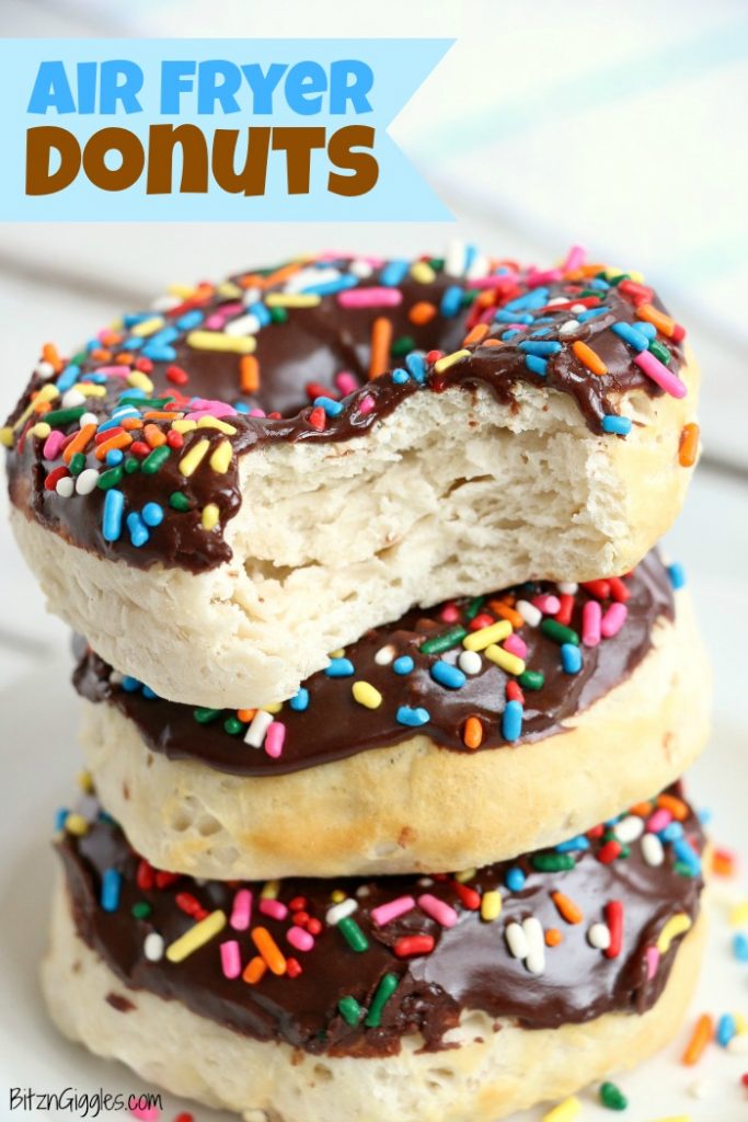 Air Fryer Donuts - Easy, soft and delicious 5-ingredient donuts you can make right in your air fryer!