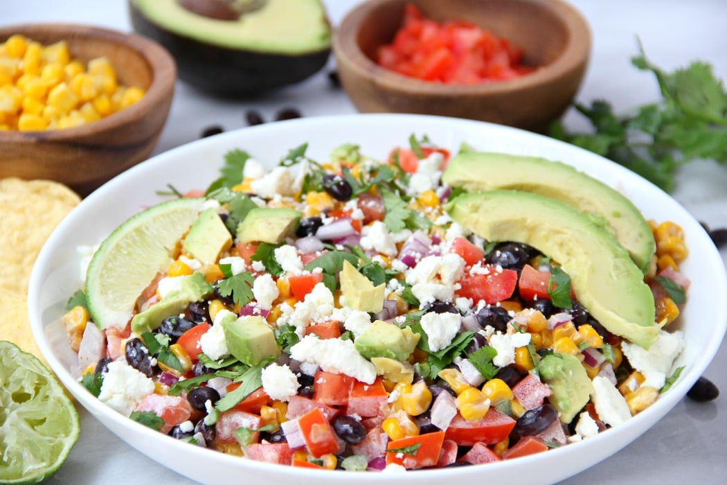 Mexican Street Corn Salsa - A delightful homemade salsa filled with fresh ingredients and bursting with flavor. A perfect appetizer or snack when entertaining family and friends!