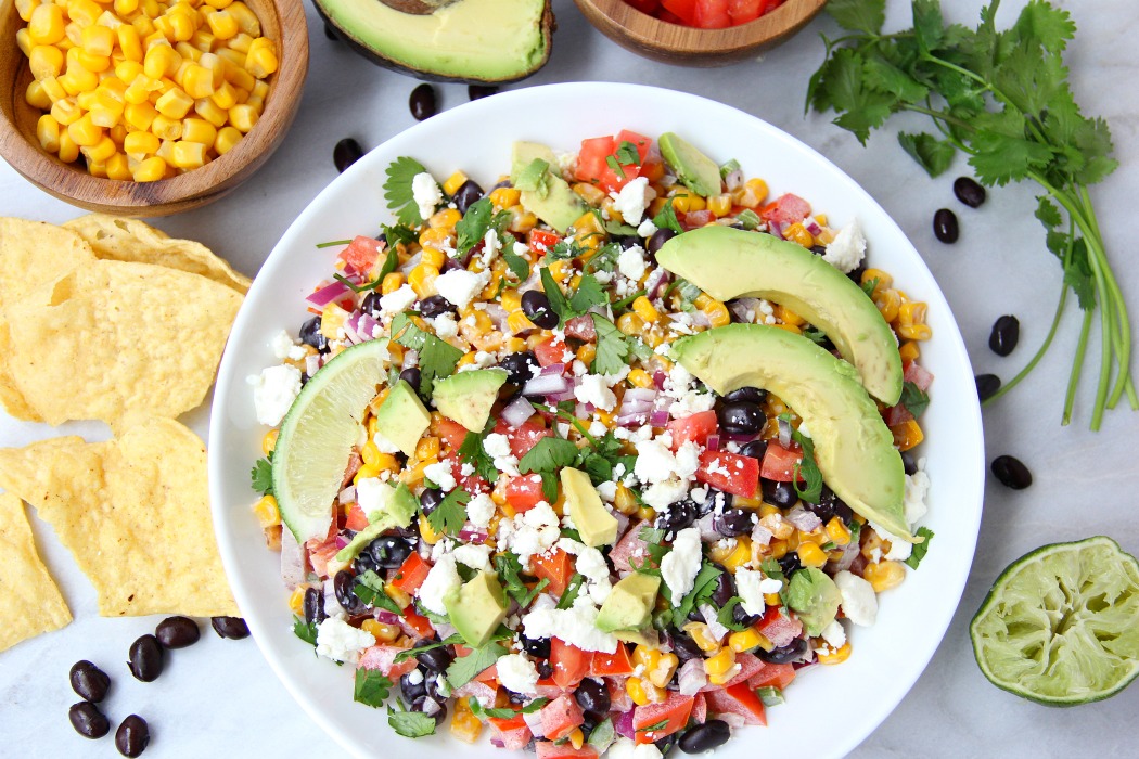 Mexican Street Corn Salsa - A delightful homemade salsa filled with fresh ingredients and bursting with flavor. A perfect appetizer or snack when entertaining family and friends!