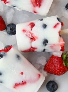 Berry Pup Pops - A three-ingredient, healthy, frozen treat for your dog, made with fresh berries and yogurt.