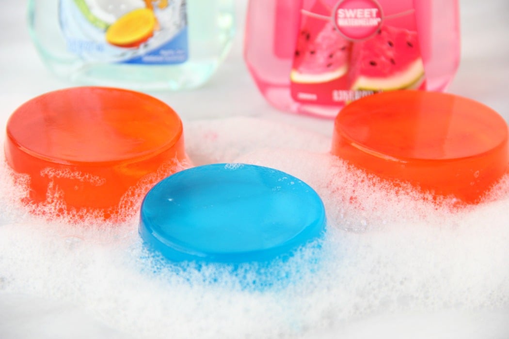 DIY Colourful Jelly Soap, These DIY colourful jelly soaps are easy to make  and perfect to brighten up your bathroom and make washing hands a fun  experience!, By Glamrs