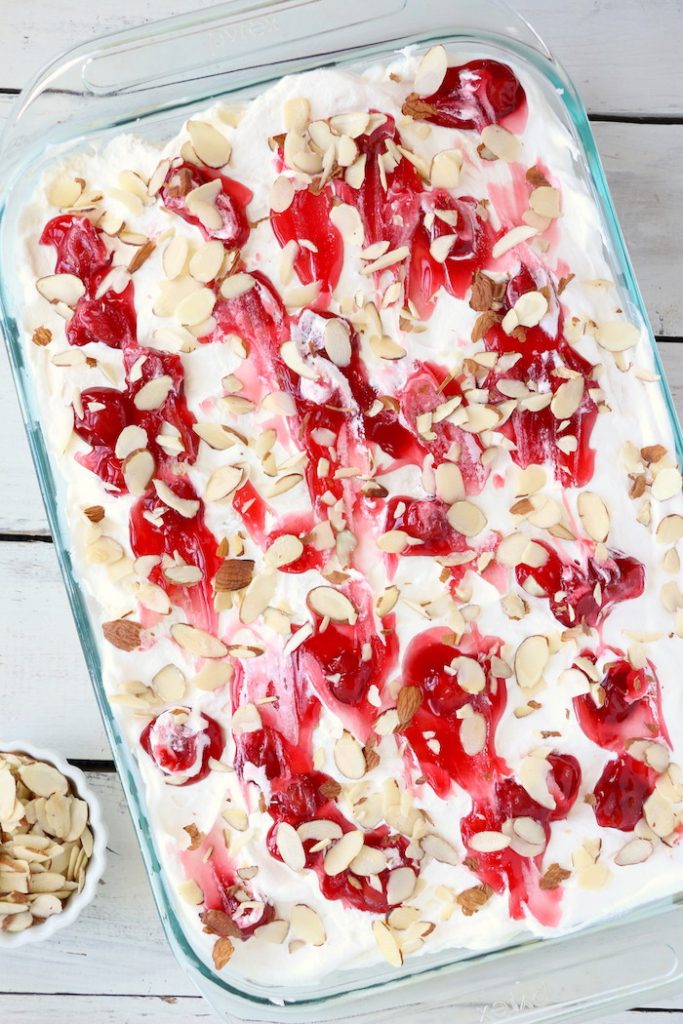 No Bake Cherry Dump Cake - Bitz & Giggles