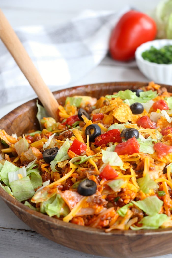 Dorito Taco Salad - Bitz & Giggles