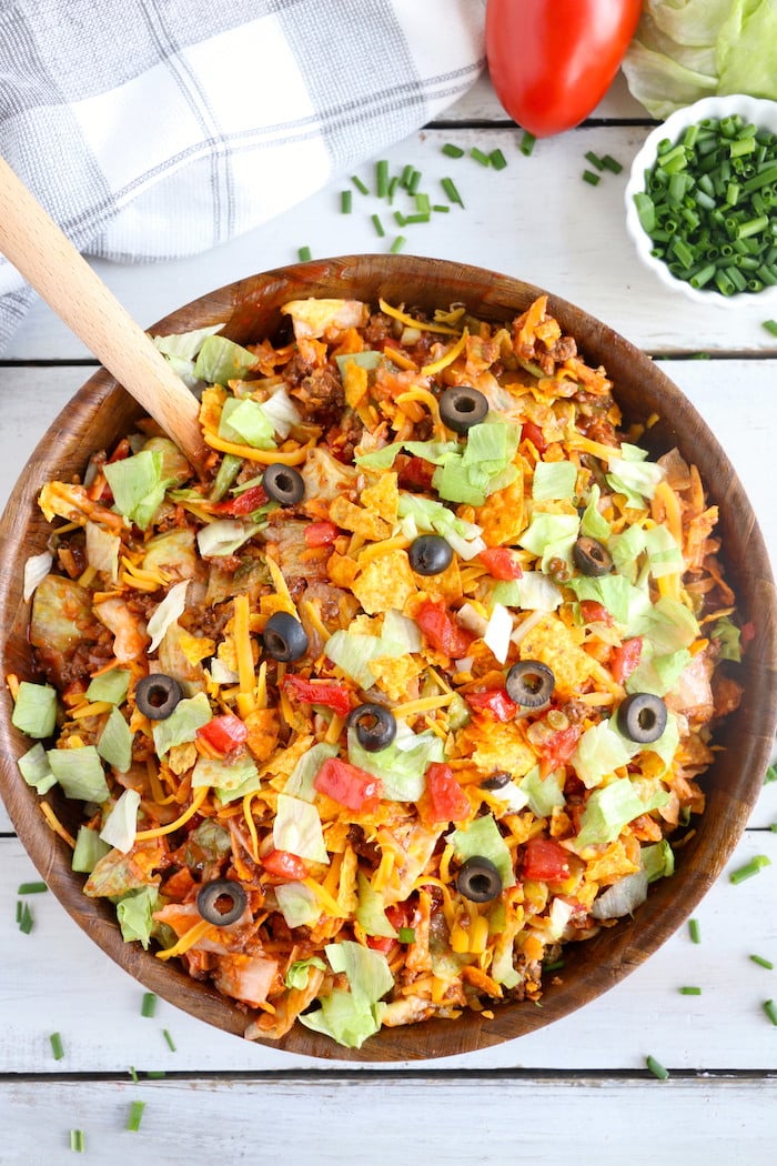 recipe for taco salad with catalina dressing