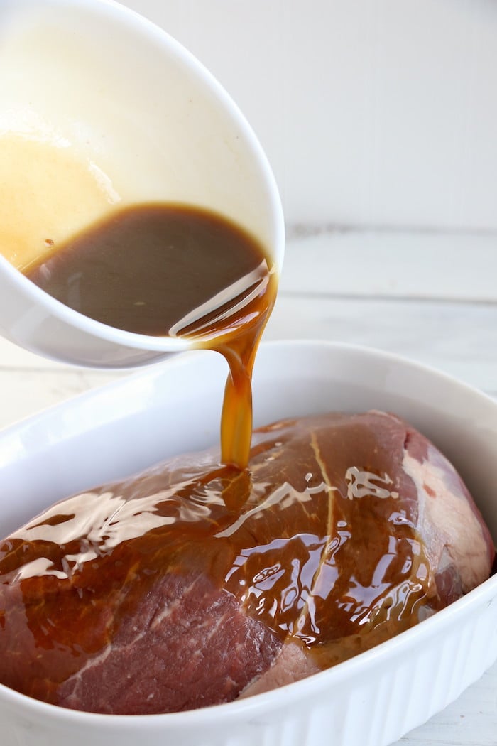 Air Fryer Pot Roast - Fork-tender beef roast, marinated, then air fried to perfection. Cook time is only 30 minutes!