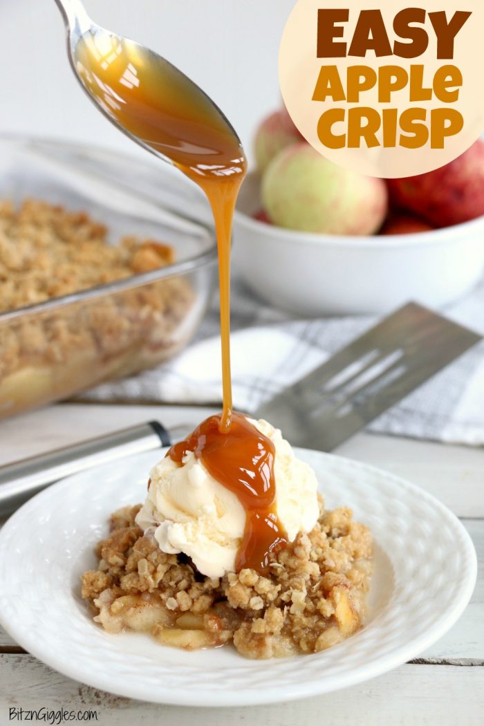 Easy Apple Crisp - Bitz & Giggles