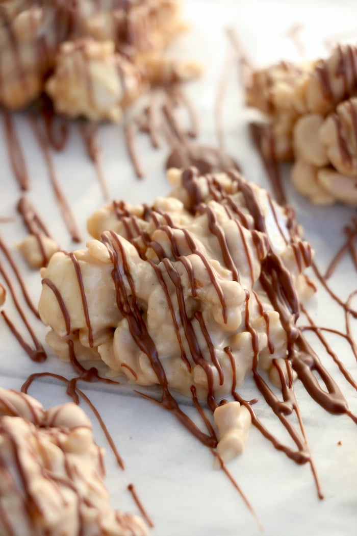 Chocolate Peanut Butter Clusters Recipe - Add a Pinch