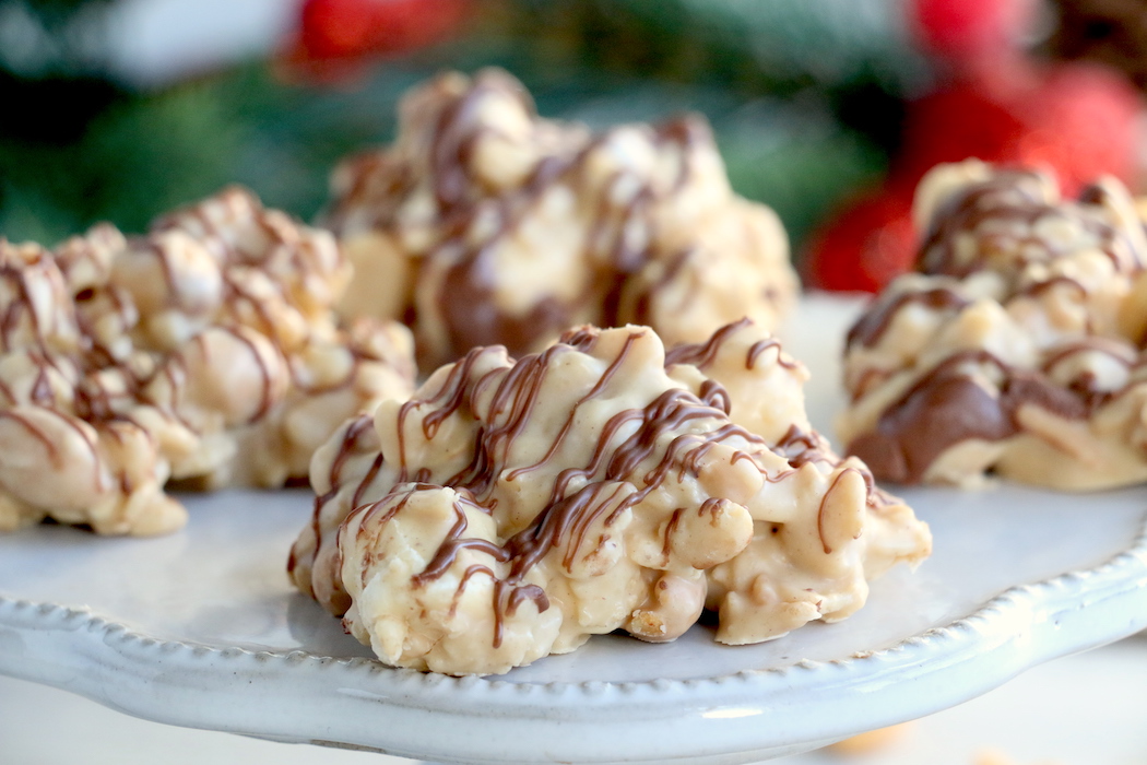 Peanut Butter Cluster candy for Christmas