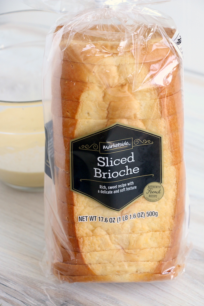Loaf of sliced brioche bread