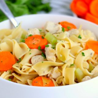 Easy Homemade Chicken Noodle Soup - Bitz & Giggles