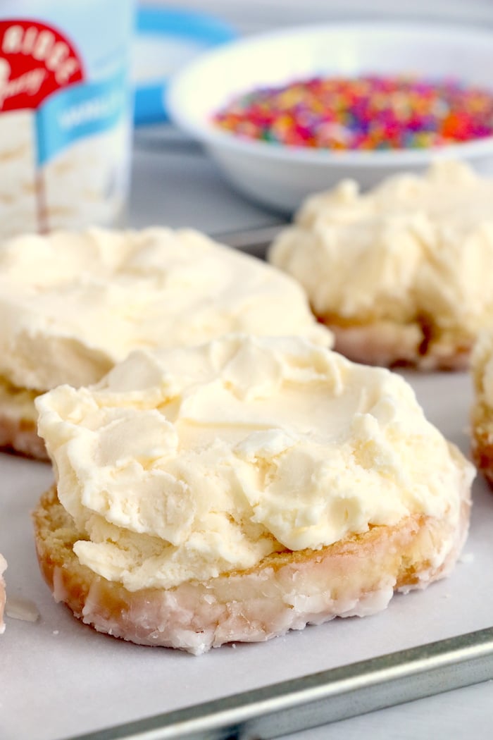 Donut Ice Cream Sandwich - Sugar Spun Run