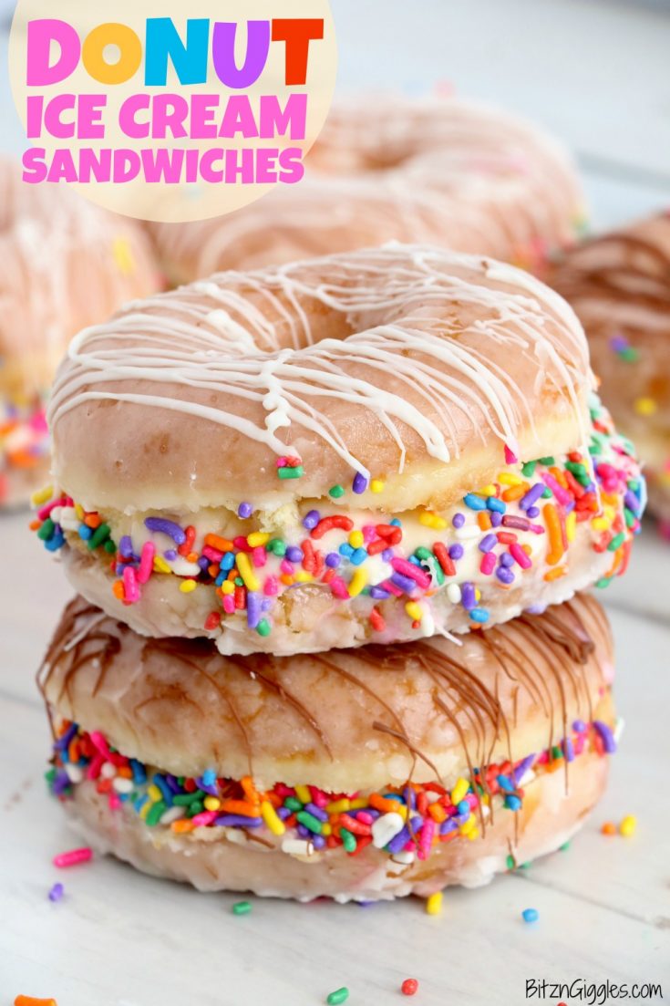 Donut Ice Cream Sandwiches Bitz Giggles