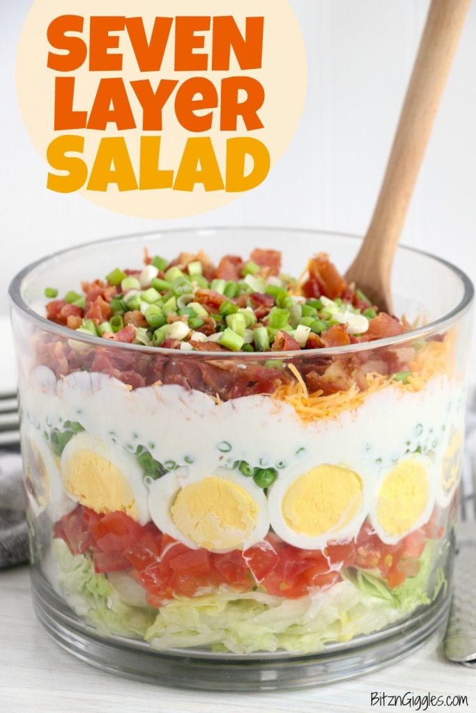 Seven Layer Salad - Bitz & Giggles