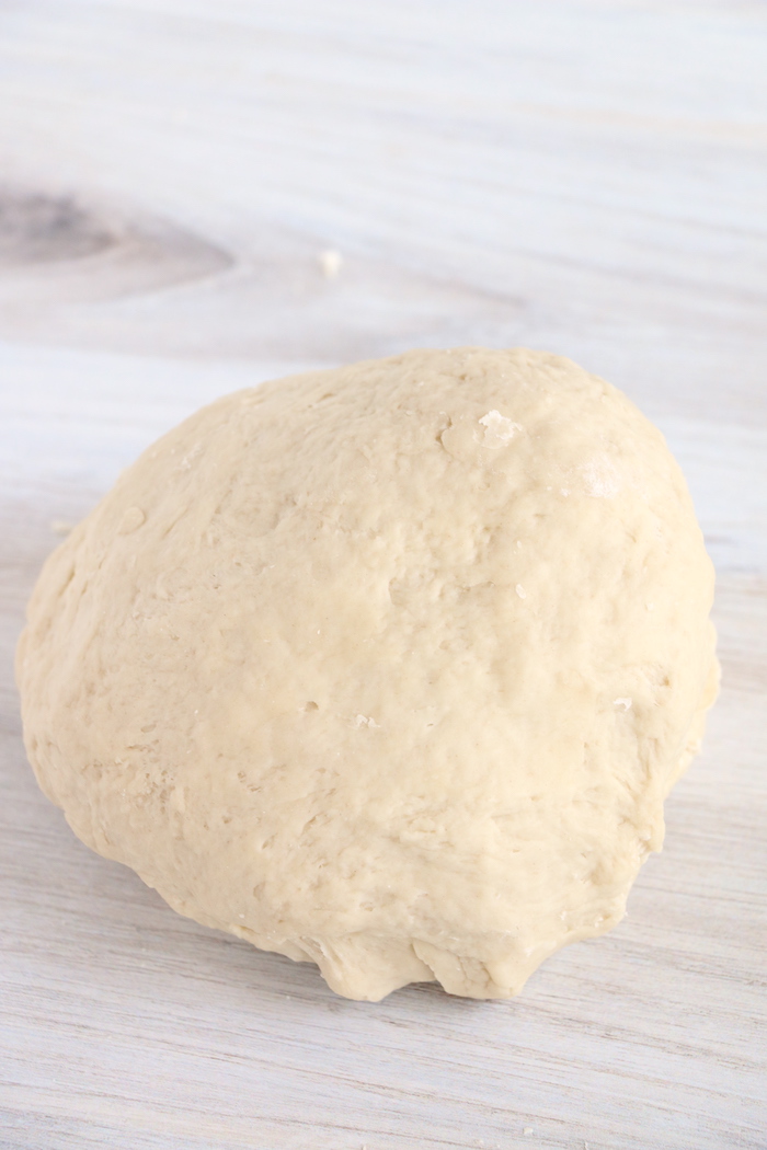 Ball of homemade bread dough