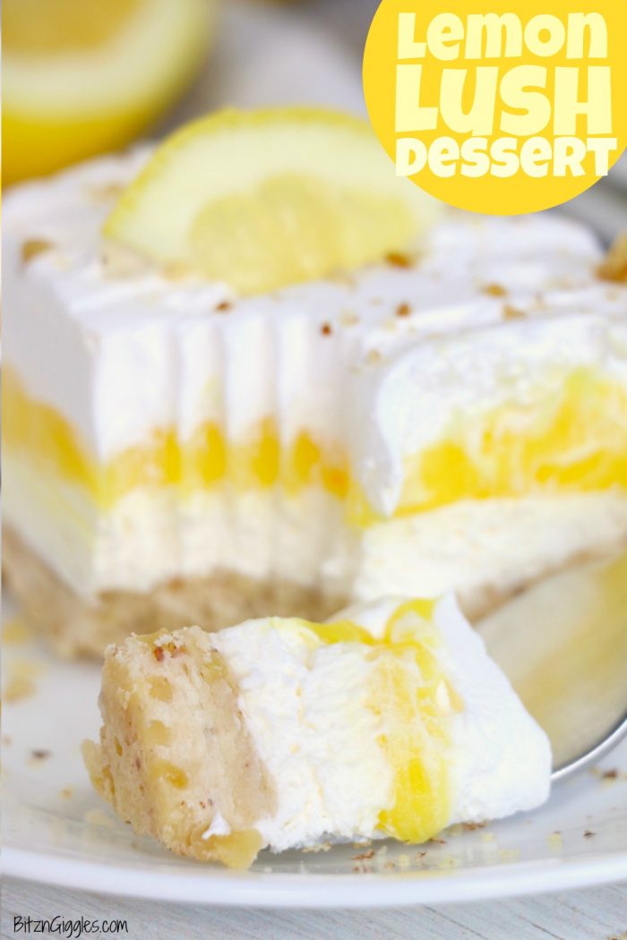 Lemon Lush Dessert - Bitz & Giggles