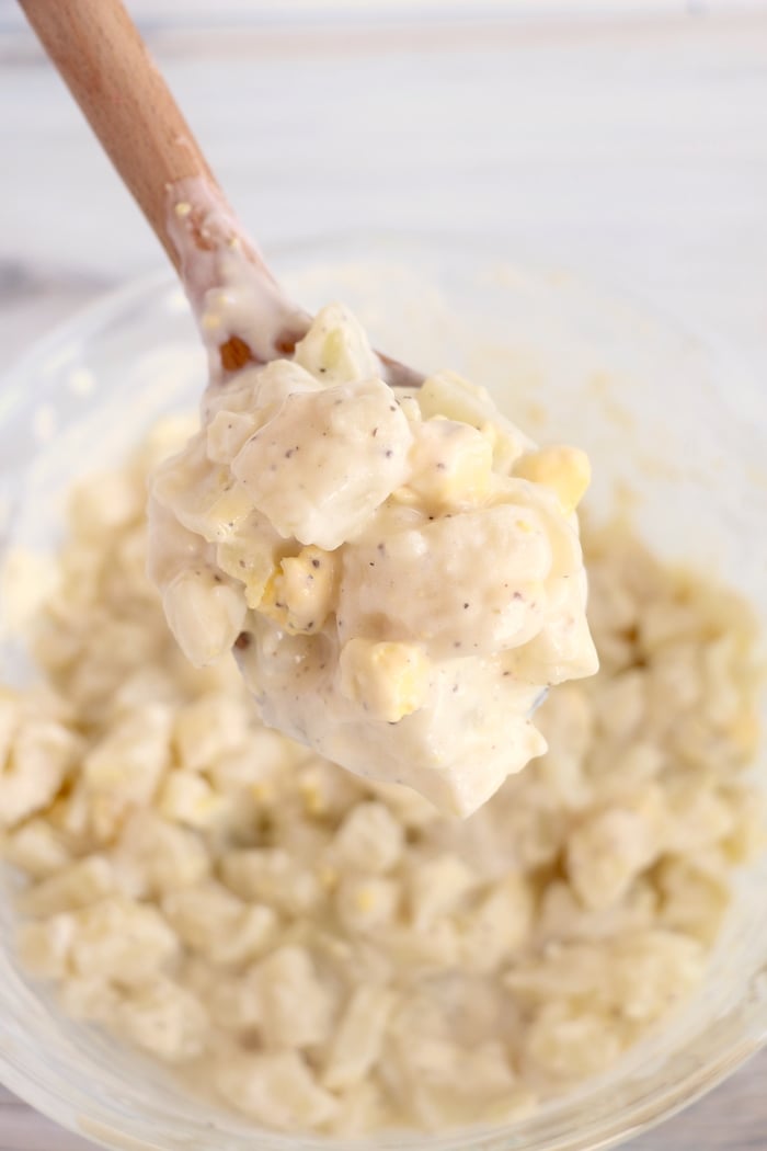 spoonful of potato salad