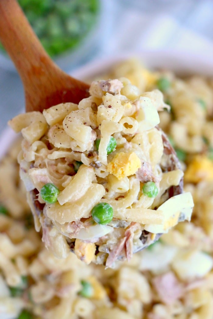 spoonful of tuna salad