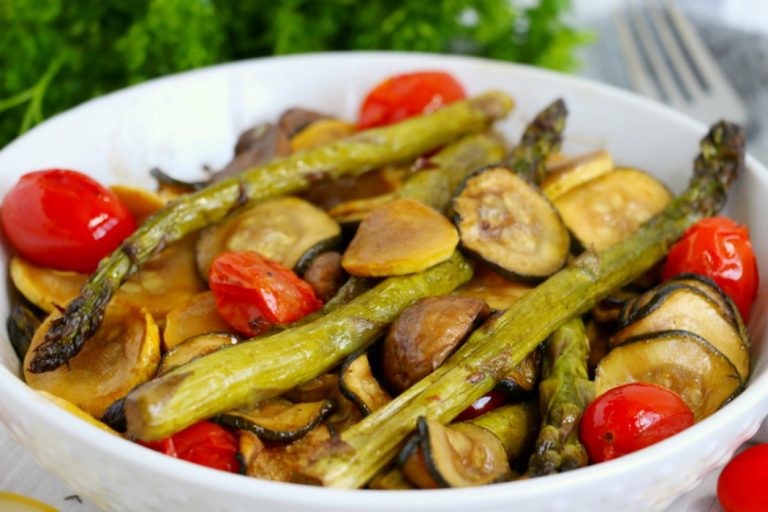 Air Fryer Balsamic Roasted Vegetables