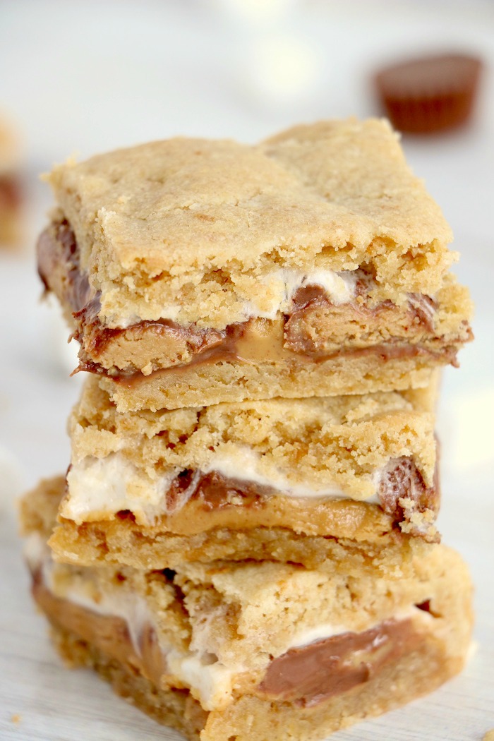 stack of s'mores bars