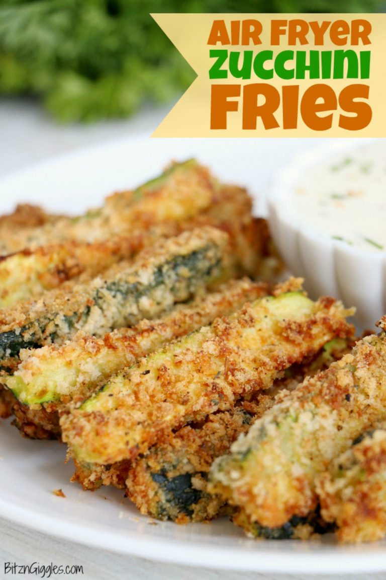 Air Fryer Zucchini Fries - Bitz & Giggles