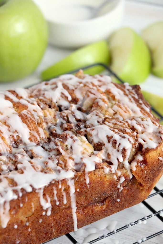 Apple Cinnamon Fritter Bread - Bitz & Giggles