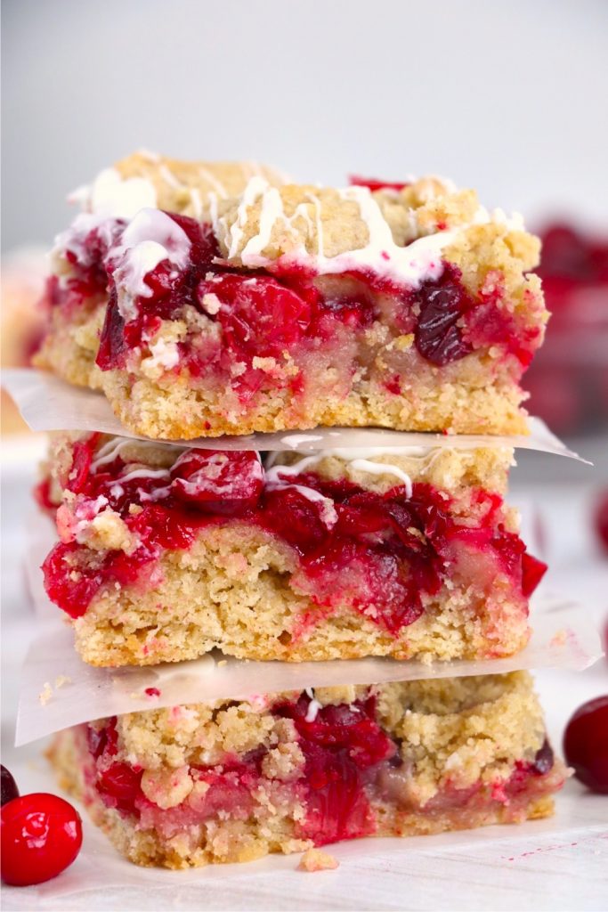 Cranberry Crumble Bars - Bitz & Giggles