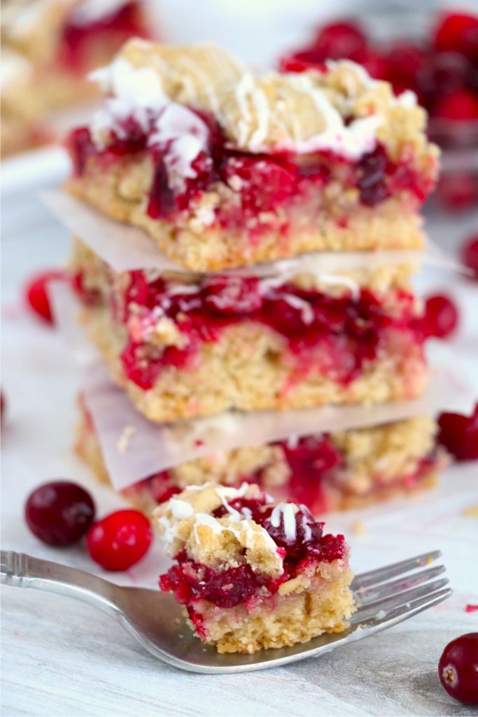 Cranberry Crumble Bars - Bitz & Giggles