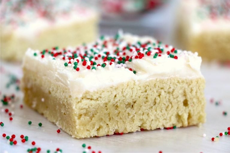 Christmas Sugar Cookie Cake Bars