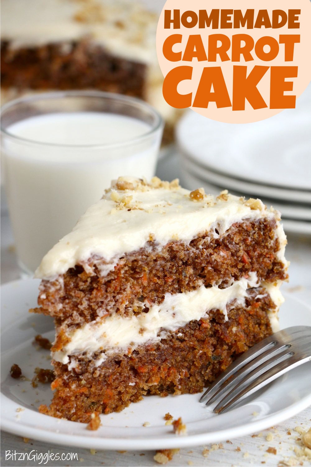 Homemade Carrot Cake - Bitz & Giggles