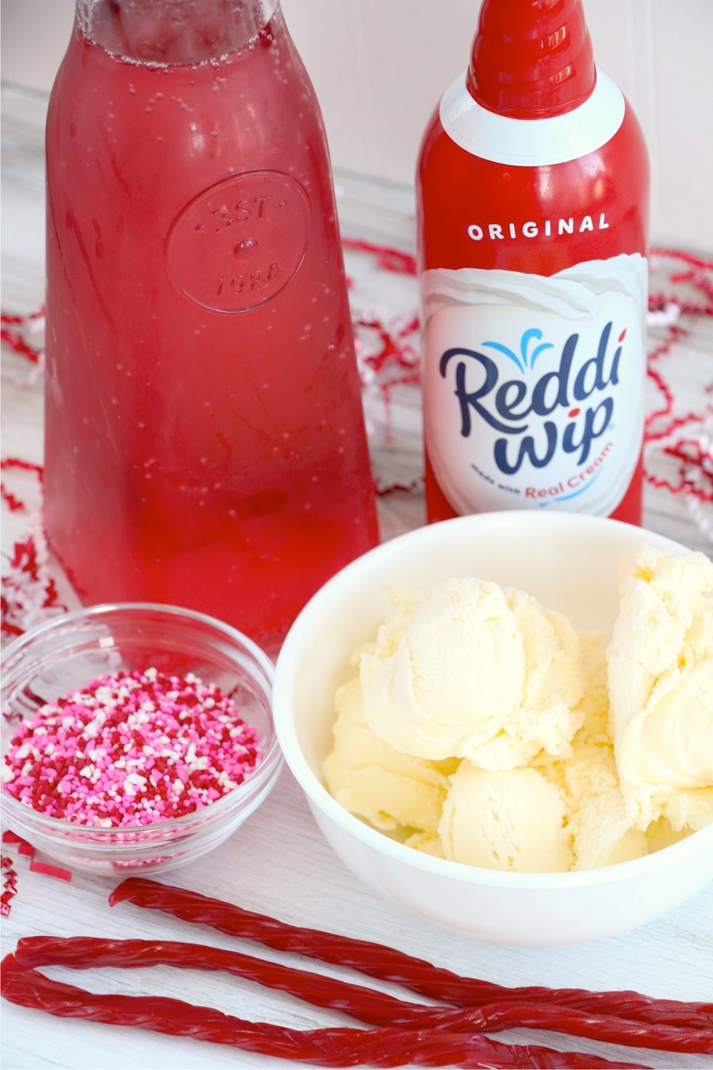 ingredients for cherry floats