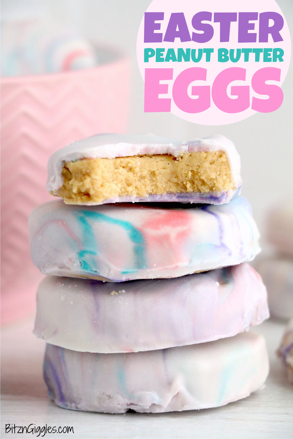 Easter Peanut Butter Eggs - Bitz & Giggles