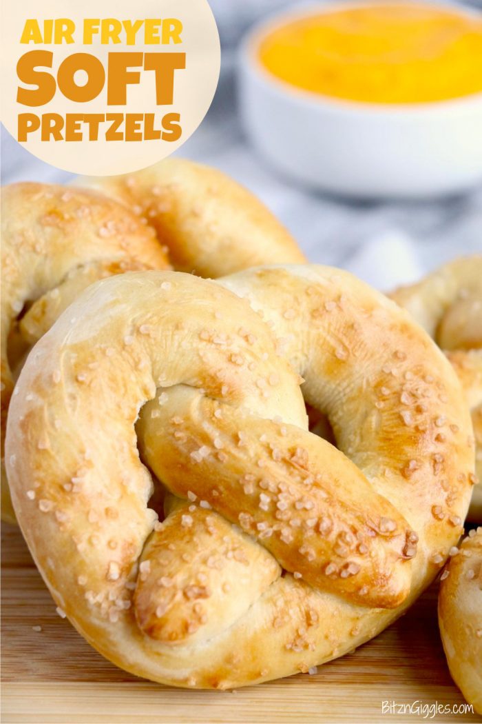 Air Fryer Soft Pretzels - Bitz & Giggles