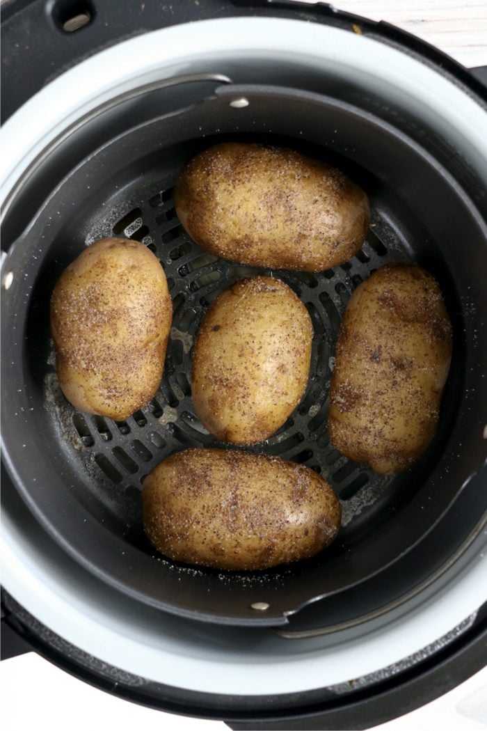 Ninja Foodi Baked Potatoes - Bitz & Giggles