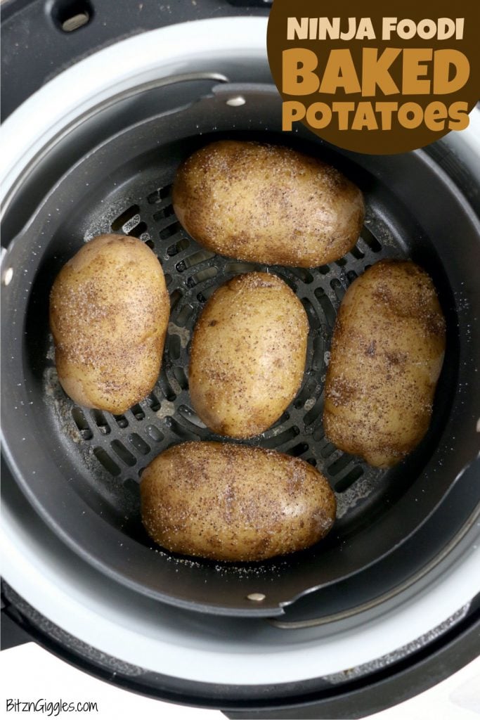 Ninja Foodi Baked Potatoes - Bitz & Giggles