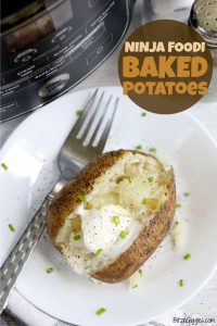 Ninja Foodi Baked Potatoes - Bitz & Giggles