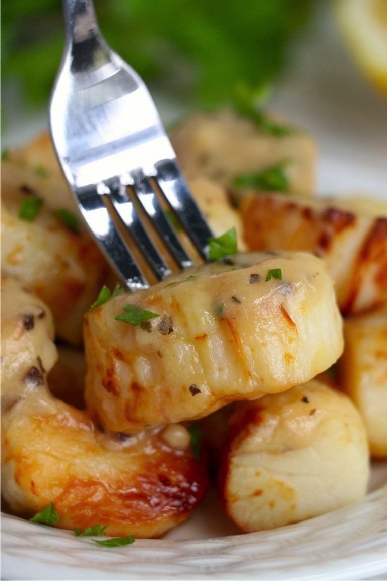 Air Fryer Scallops with Lemon Cream Sauce Bitz & Giggles