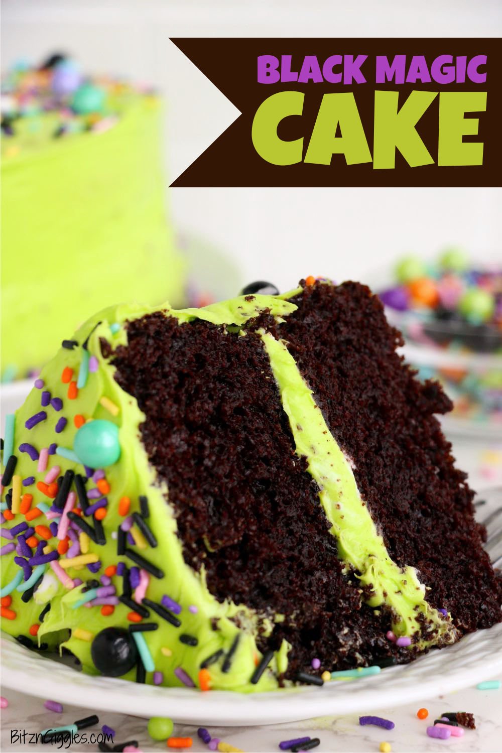 Best Ever Black Magic Cake by Lisa Glass | Just A Pinch Recipes