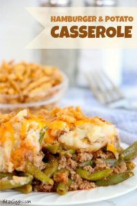 Hamburger and Potato Casserole - Bitz & Giggles