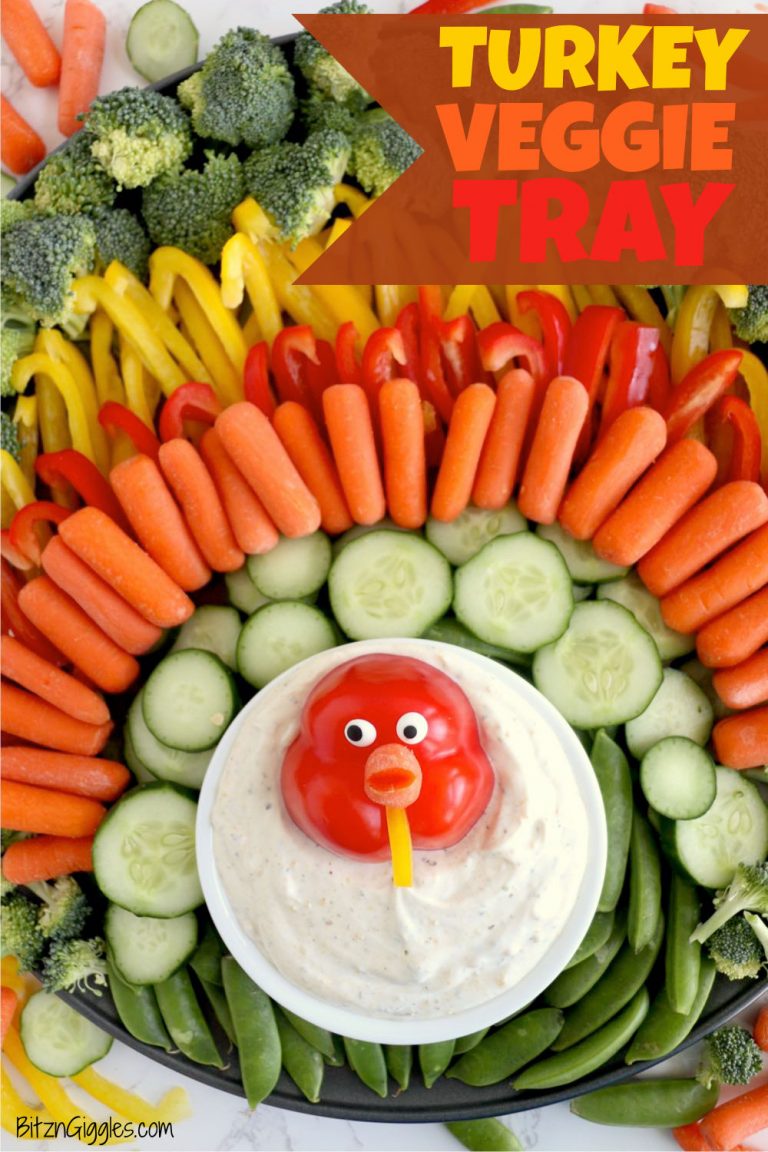 Turkey Veggie Tray - Bitz & Giggles