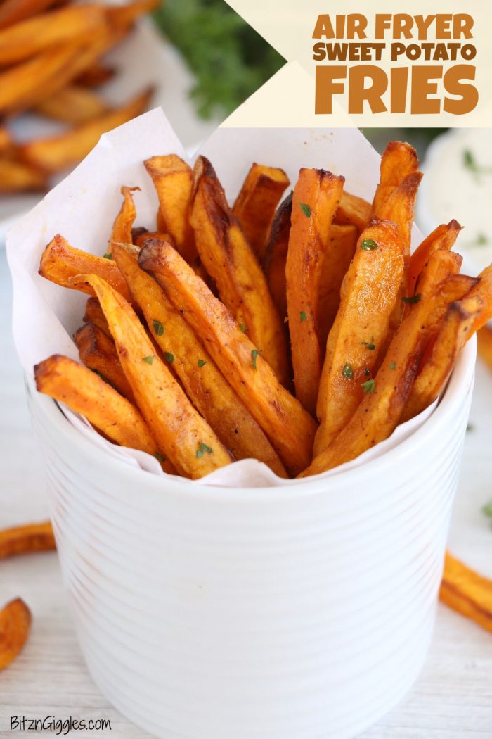 Air Fryer Sweet Potato Fries - Bitz & Giggles