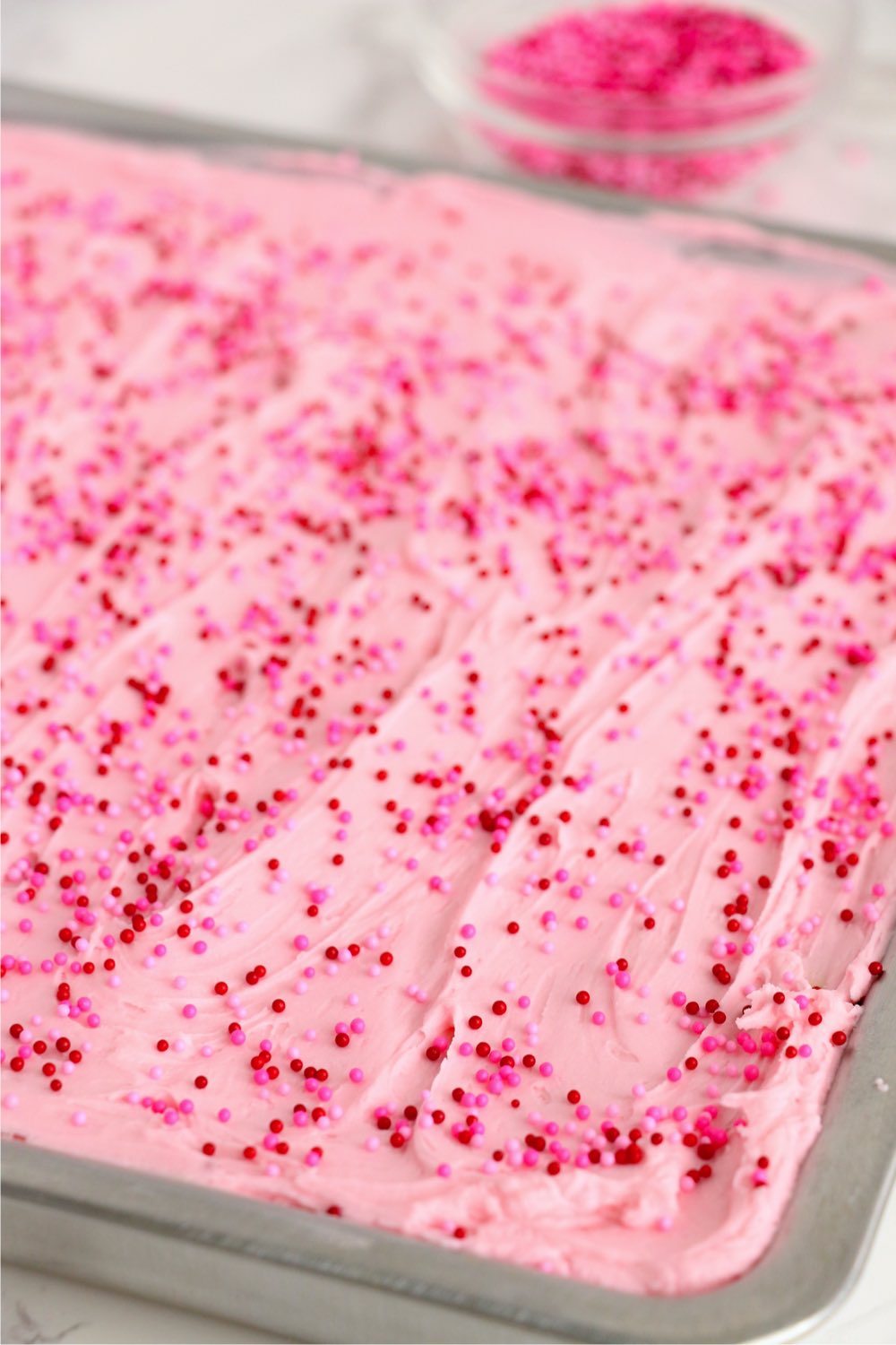 frosted sprinkle cake bars